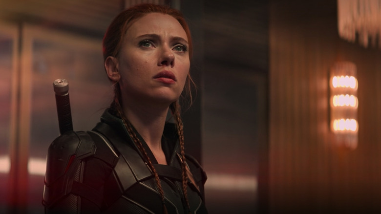 Black Widow acting helpless