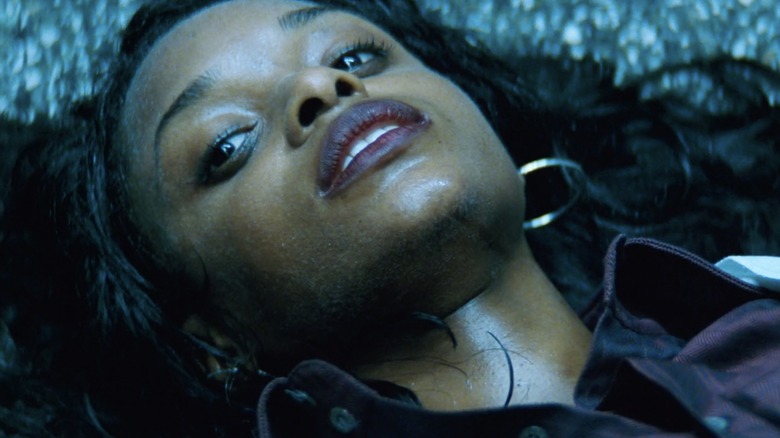 N'Bushe Wright as Dr. Karen Jensen, lying down in close-up