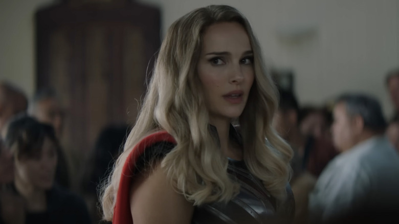 Jane Foster looking over shoulder