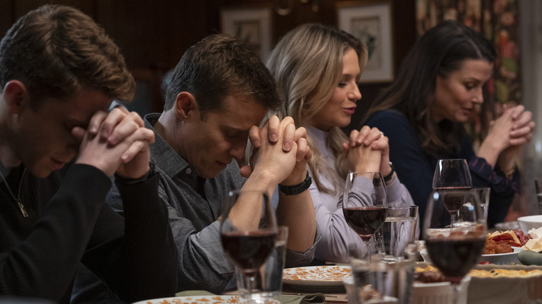 Regan family praying