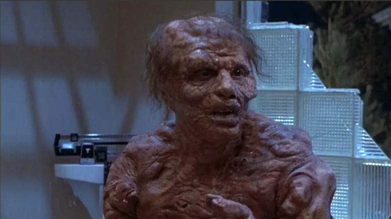 Jeff Goldblum mutated in David Cronenberg's The Fly