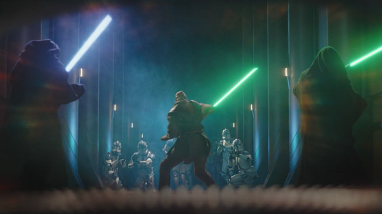 Jedi facing Clone troopers