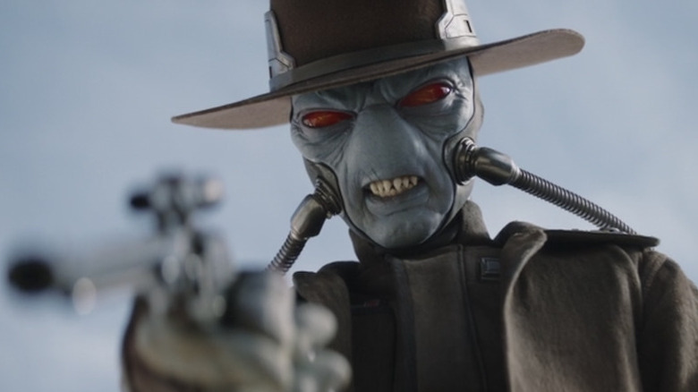 Cad Bane pointing his gun