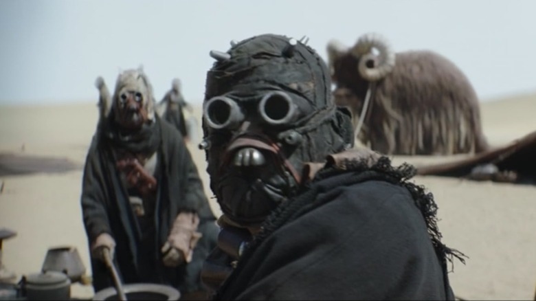 Rory Ross as a Tusken Raider in "The Book of Boba Fett"