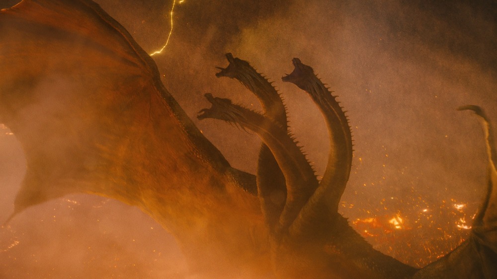 King Ghidorah rampages