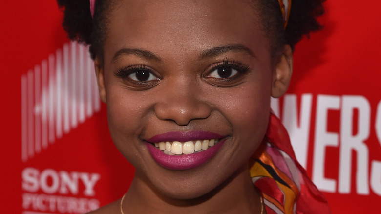 Susan Heyward smiles at a Sony event