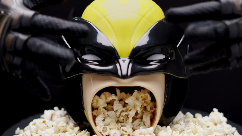 Deadpool and Wolverine popcorn bucket