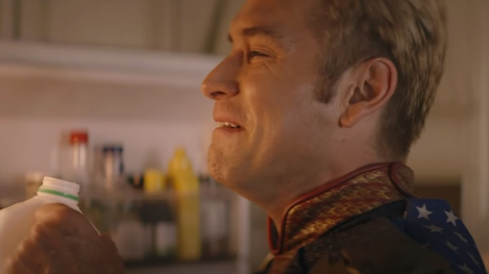 Antony Starr as Homelander in The Boys season two bloopers