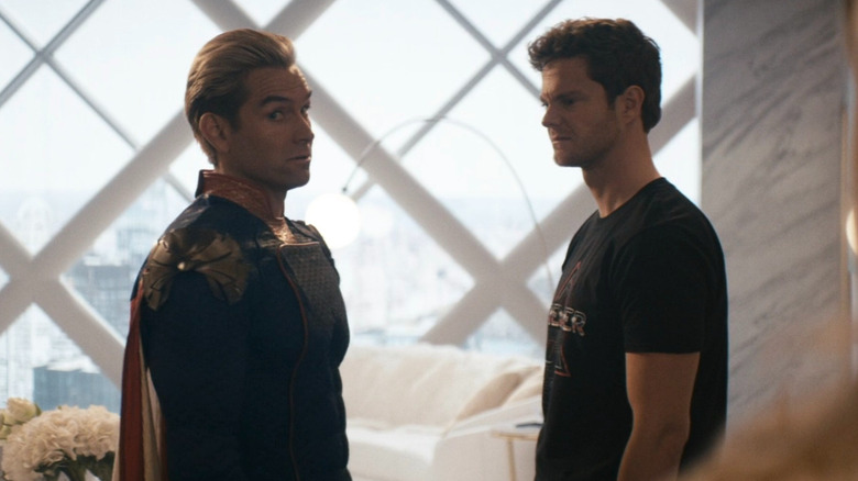 Antony Starr and Jack Quaid in The Boys