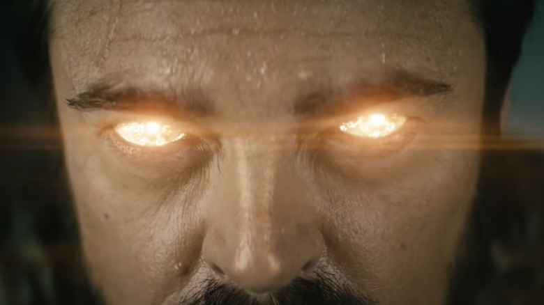 Butcher's eyes glowing