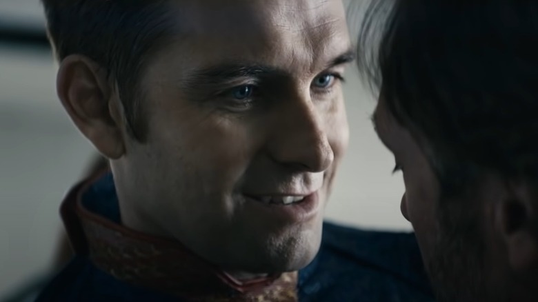 Antony Starr as Homelander grinning