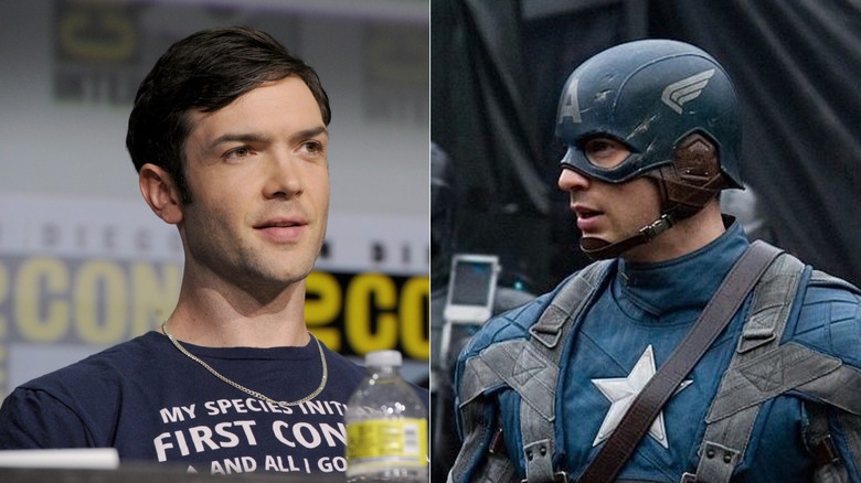 Ethan Peck Captain America side-by-side