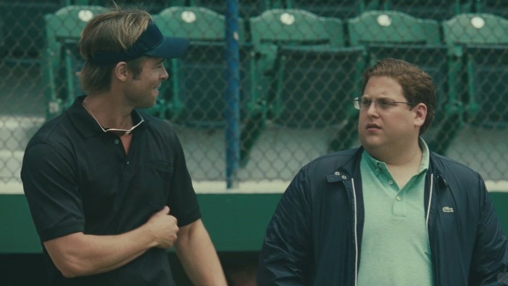 Brad Pitt and Jonah Hill in Moneyball