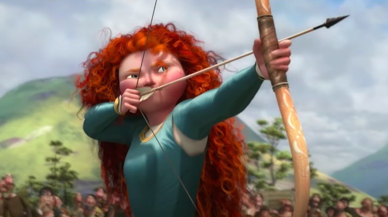 Merida pulling bow