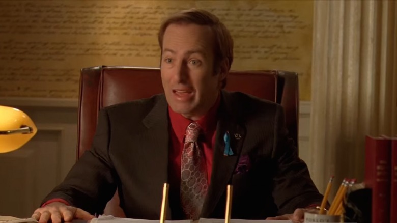 Bob Odenkirk Saul Goodman desk worried