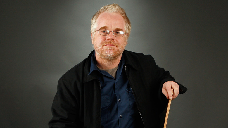 Phillip Seymour Hoffman poses