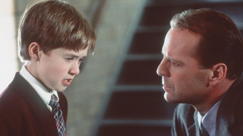 Haley Joel Osment and Bruce Willis in The Sixth Sense