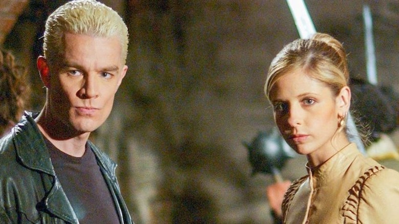 James Marsters as Spike and Sarah Michelle Gellar as Buffy