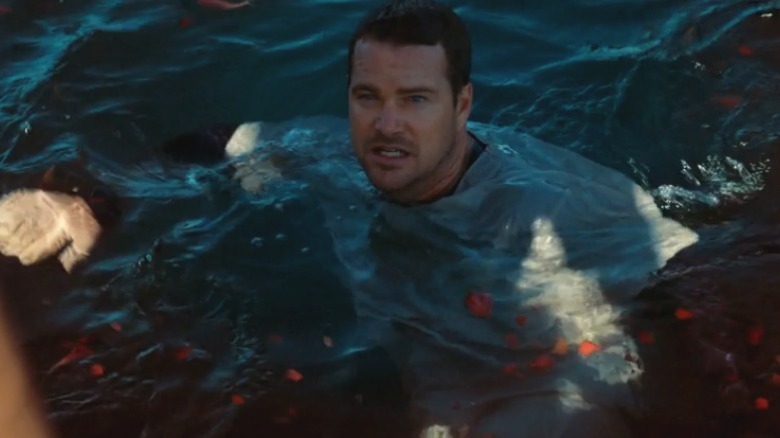 Agent Callen thrown overboard