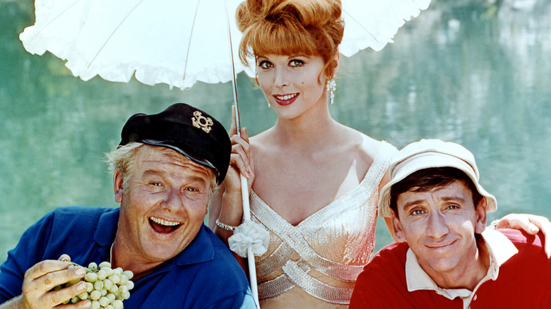 The skipper, Ginger, and Gilligan in 