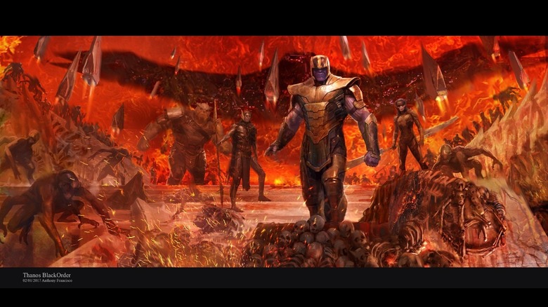 "Avengers: Endgame" artwork by Anthony Francisco featuring Thanos