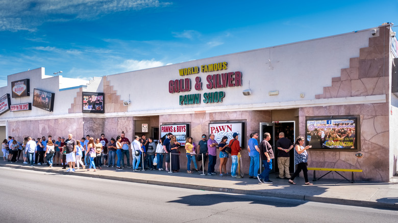 People waiting in line