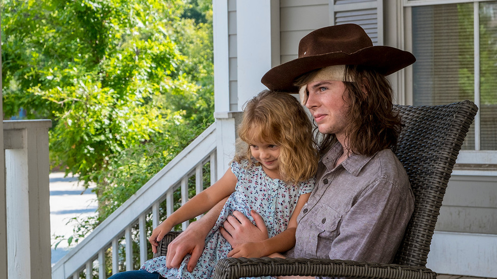 Judith and Carl in The Walking Dead