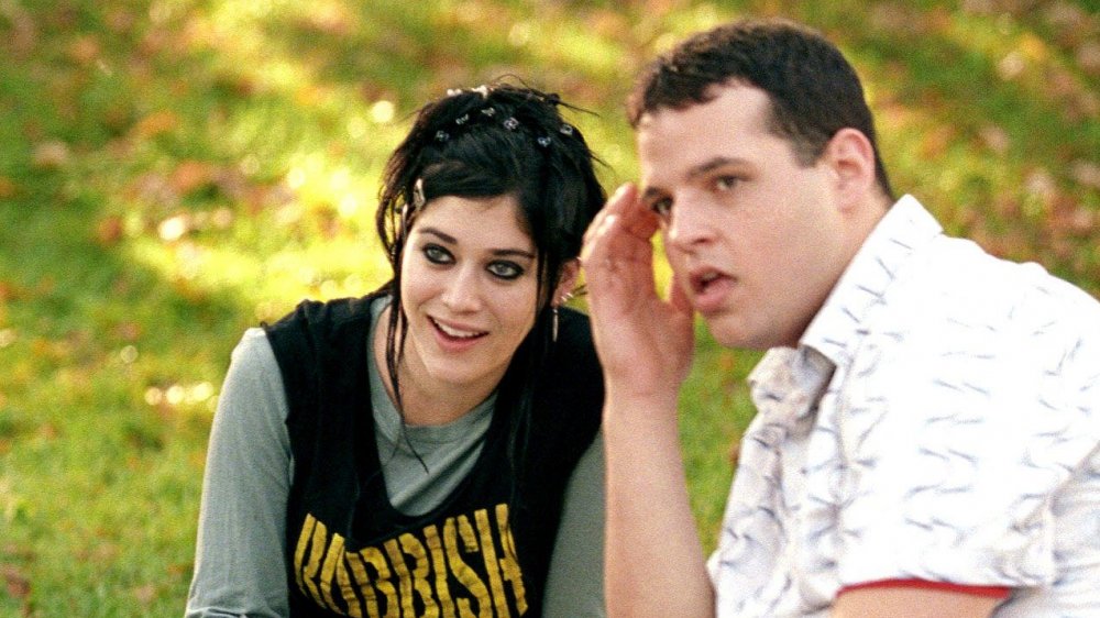 Lizzy Caplan and Daniel Franzese in Mean Girls