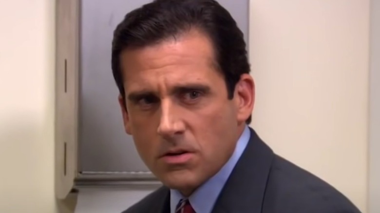 Michael Scott looking mad