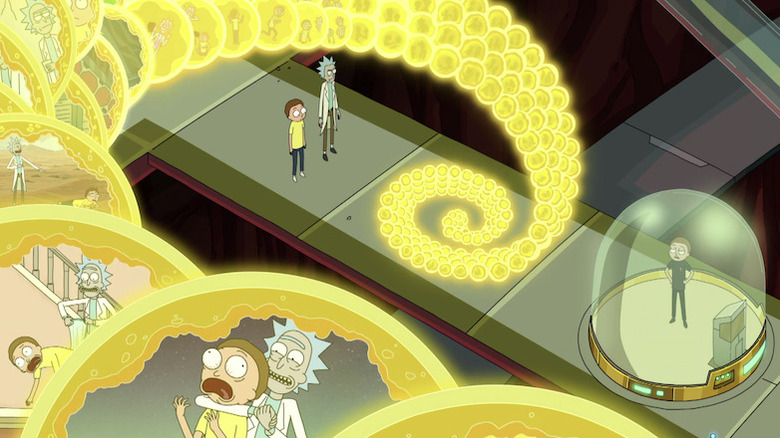 Rick and Morty looking at the Central Finite Curve