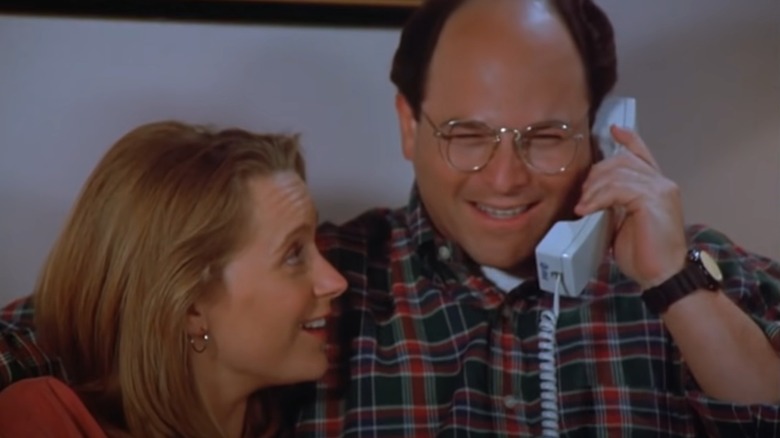 George and Susan Seinfeld on phone