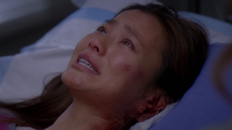 Jamie Chung crying on Greys Anatomy