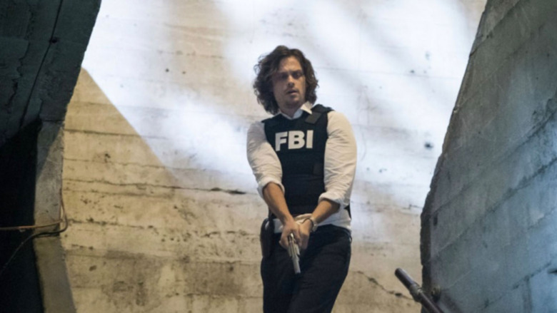 Dr. Reid in FBI vest