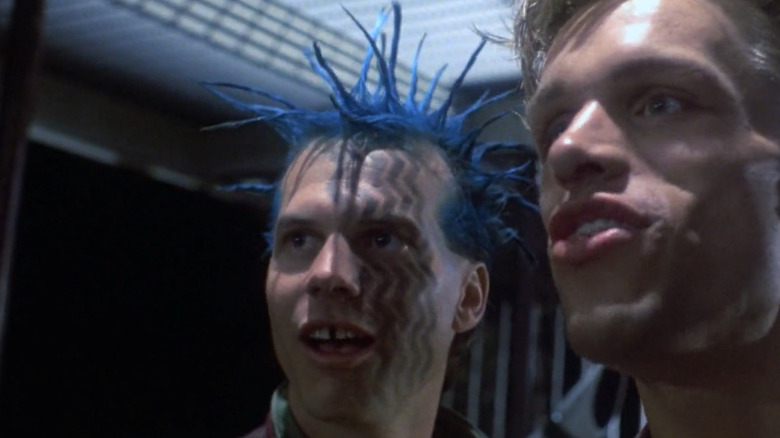 Terminator Bill Paxton spiky blue hair