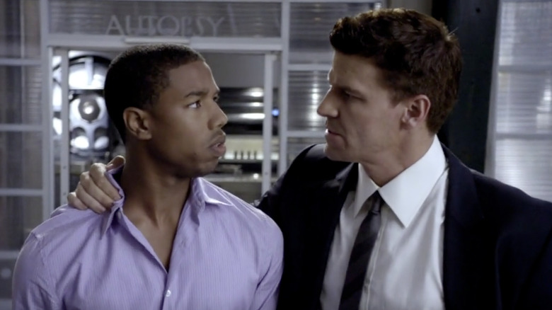 Seeley Booth talking to Perry Wilson