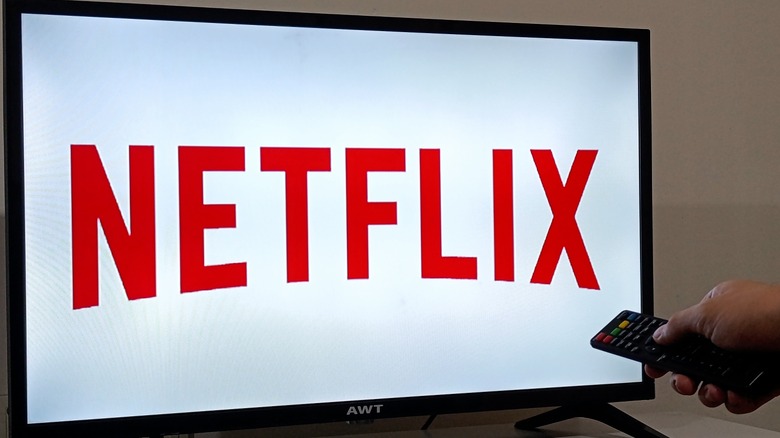 Netflix logo on a TV screen