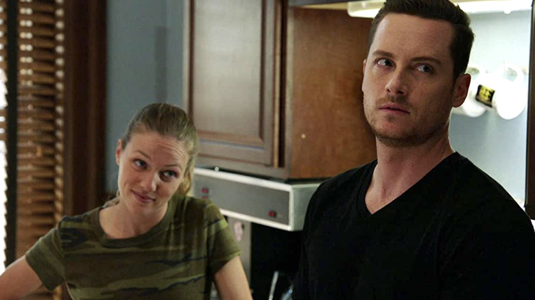 Jay Halstead grimacing Chicago P.D.