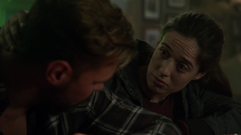 Marina Squerciati and Patrick John Flueger in Chicago PD