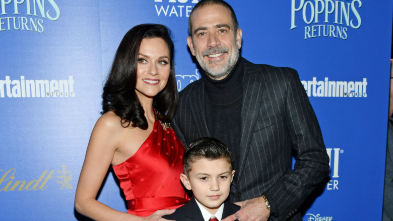 Jeffrey Dean Morgan, Hilarie Burton-Morgan, and Augustus Morgan at the Mary Poppins Returns premiere