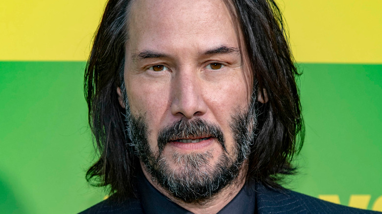 Keanu reeves smiling