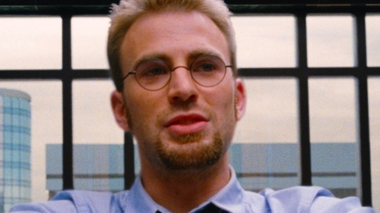 Chris Evans glasses and goatee