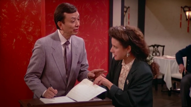 James Hong and Julia Louis-Dreyfus in Seinfeld