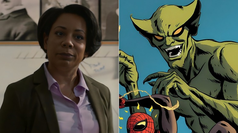 Monica Warren in Homecoming vs Jackal in the Spider-Man comics