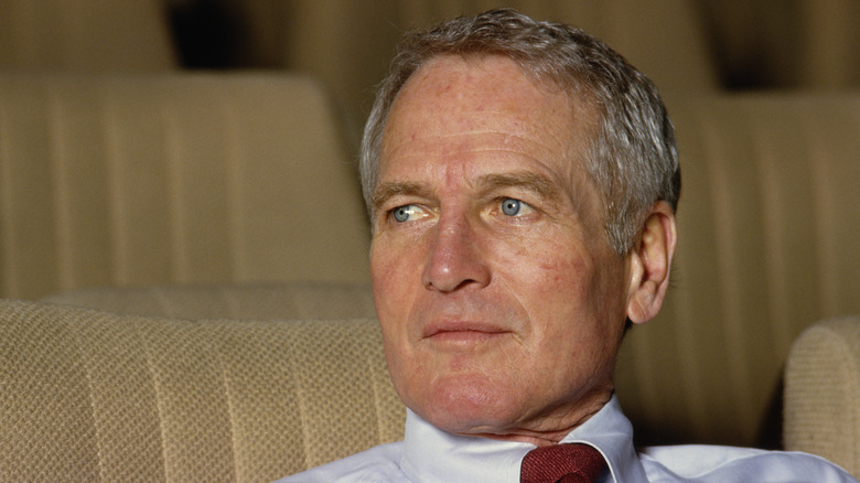 Paul Newman looking thoughtful 