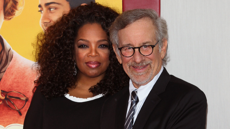 Oprah Winfrey and Steven Spielberg smiling