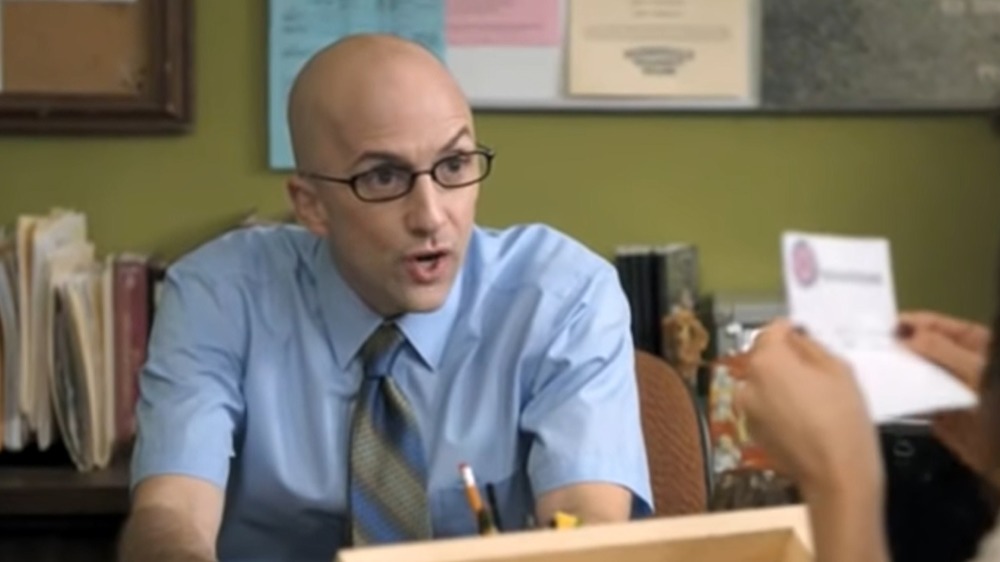 Dean Pelton in his office.