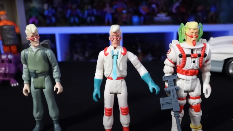 Egon action figures lined up