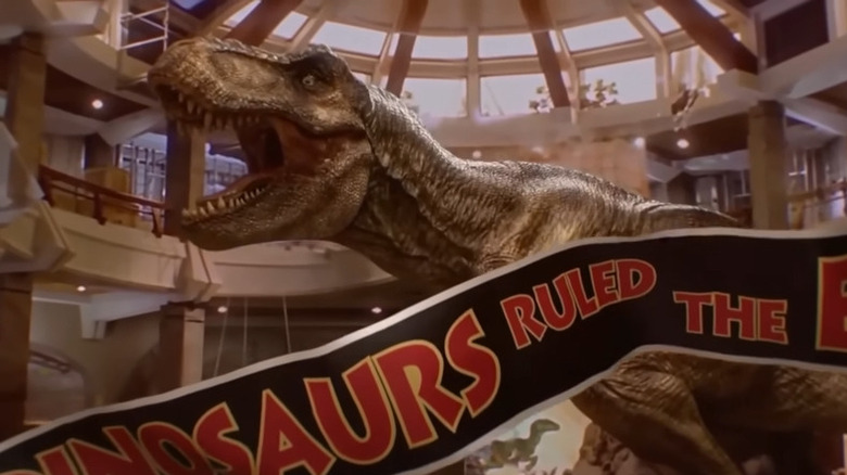 Rexy roars at Jurassic Park