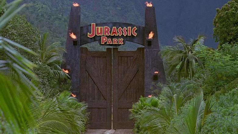 Jurassic Park gates open