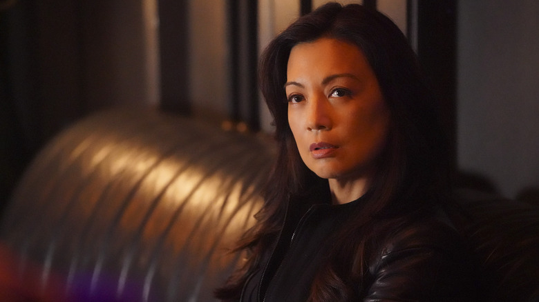 Ming-na Wen listening intently